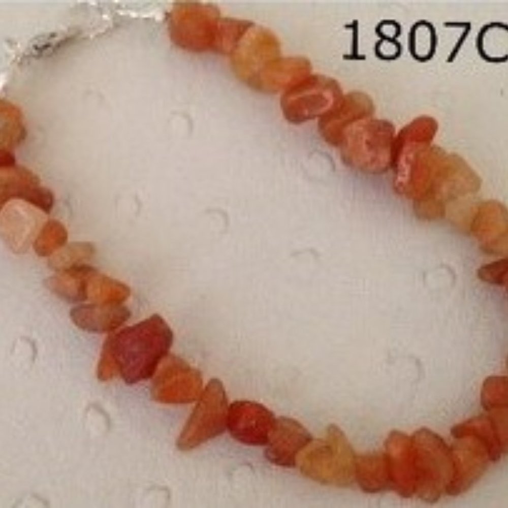 NEW Orange Calcite chip bracelet